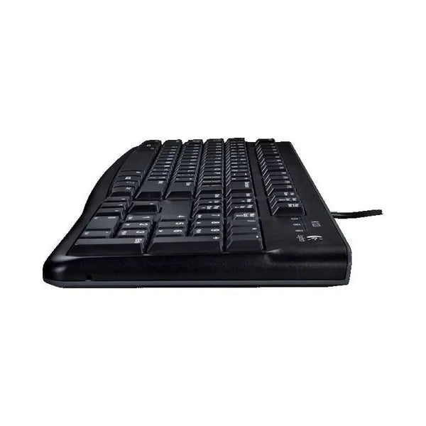Logitech K120 Wired Engilsh & Arabic Keyboard, Spill-resistant design, Up to 10 million Keystrokes, Black, 1 Year Warranty | 920-002495