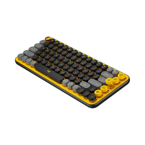 KEYBOARD LOGITECH POP KEYS MECHANICAL WIRELESS BLK/YELLO-AR | 920-010816