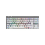 Logitech G515 LIGHTSPEED TKL 80% AR GB Mechanical Gaming Keyboard, Tactile Keys, Tri-mode connectivity, USB Port, Bluetooth, Up to 36 hrs Battery Life, White, 1 Year Warranty | 920-012539