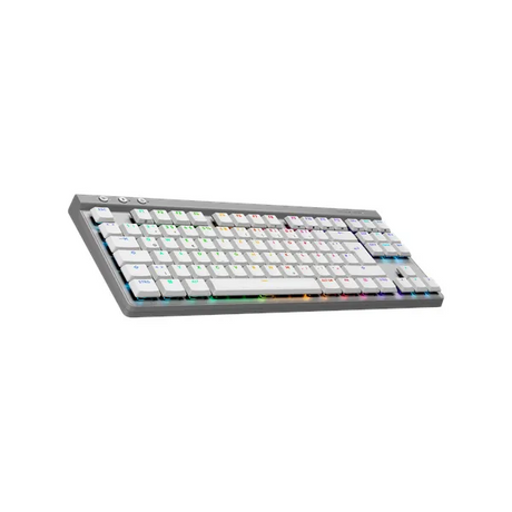 Logitech G515 LIGHTSPEED TKL 80% AR GB Mechanical Gaming Keyboard, Tactile Keys, Tri-mode connectivity, USB Port, Bluetooth, Up to 36 hrs Battery Life, White, 1 Year Warranty | 920-012539