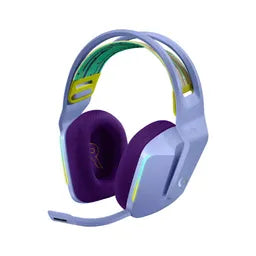 Logitech G733 LightSpeed Wireless Gaming LightSync R GB Headset, Lilac, 1 Year Warranty | 981-000890