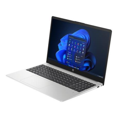 HP 250 G10 Laptop, Intel Core i7-1355U Processor, 8GB RAM, 512GB SSD, 15.6" FHD Display, DOS, English Backlit Keyboard, Silver, 1 Year Warranty | 9G1W4ET