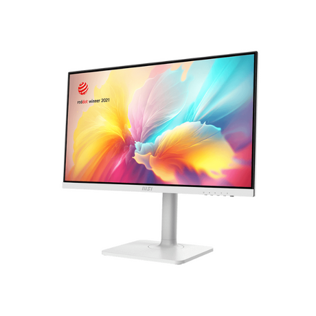 MSI 9S6-3PA59H-094 Modern MD2412PW 24" FHD(1920 x 1080) Monitor, 1MS, 100Hz, HDMI, USB-C, Height/Tilt/Swivel/Pivot, Adjustable, White, 1 Year warranty | 9S6-3PA59H-094