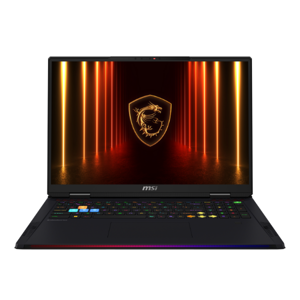 MSI Raider 18 HX AI A2XWJG Intel Core Ultra 9 285HX Processor, 64 GB RAM, 2TB SSD, 24 GB-NVIDIA RTX 5090, 18" UHD IPS Display, Window 11 Home, English & Arabic Keybaord, Titan Gaming Backpack, 2 Year Warranty | 9S7-182462-058