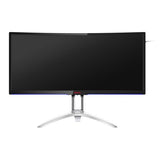AOC AGON AG352QCX 35" Curved UltraWide Gaming Monitor, (2560x1080) Resolution, 200Hz, 4ms, FreeSync Premium, HDMI, DP, DVI & VGA, Height/Tilt/Swivel Adjustable Stand, Black & Silver, 1 Year Warranty | AG352QCX