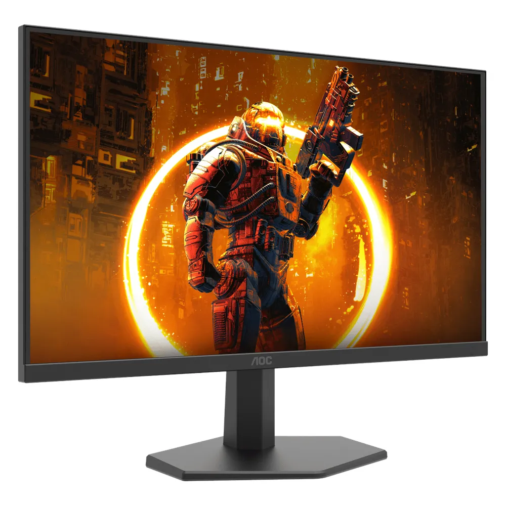 AOC 24G11ZE Gaming Monitor, 24" FHD (1920 x 1080) Resolution, 240Hz, Anti-glare, 1ms (GTG) Response Time, HDMI, DisplayPort, Tilt Adjustable Stand, Black & Red, 1 Year Warranty | 24G11ZE