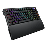 Asus M702 ROG Azoth Extreme Mechanical Gaming Keyboard, Wireless, Bluetooth, USB, OLED Touchscreen Display, Per Key Customizable RGB LED Lighting, ROG NX Mechanical Switches, Anti-Ghosting with N Key Rollover, 8000 Hz Polling Rate, Black, 1 Year Warranty