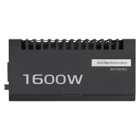 Asus Pro WS Platinum Gaming Power Supply, 1600W, Fully Modular, ATX Form Factor, Dual-Ball Fan Bearings Fan Design, Extruded Aluminum Heatsinks, Etched Cables, 1 Year Warranty | 90YE00Z2-B0NA00