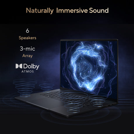 Asus ProArt P16 H7607BA Laptop, NVIDIA RTX Spark N1X 20 Core CPU, 6144 Core GPU, 32GB RAM, 1TB SSD, 16" 3K OLED 120Hz Touch Display, Windows 11 Home, English & Arabic Keyboard, Black, 1 Year Warranty | H7607BA-SR142W