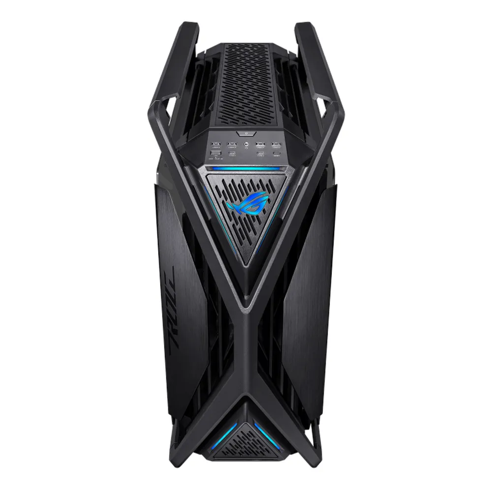 Asus ROG Hyperion GR701 E-ATX ARGB Tower PC Case, ROG Chasis Design, Tool-Free Side Panels, Removable Dust Filters, 4 x Pre-installed Fans, ARGB Fan Hub, 338mm GPU Support, USB 3.2 Gen 2, Aura Sync, Black, 1 Year Warranty | 90DC00F0-B39000