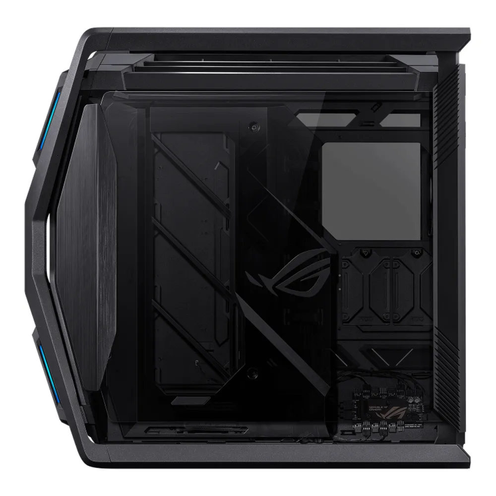 Asus ROG Hyperion GR701 E-ATX ARGB Tower PC Case, ROG Chasis Design, Tool-Free Side Panels, Removable Dust Filters, 4 x Pre-installed Fans, ARGB Fan Hub, 338mm GPU Support, USB 3.2 Gen 2, Aura Sync, Black, 1 Year Warranty | 90DC00F0-B39000