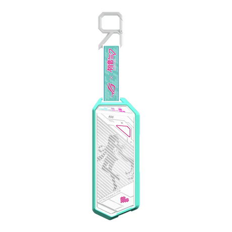 Asus ROG Strix Arion Hatsune Miku Edition SSD Enclosure, USB3.2 Gen 2, Transfer Speeds Up To 10 Gbps, Supports M.2 PCIe NVM Express SSD, R-Hook Included, Aura Sync Lighting Effects, White/Hatsune Miku's Signature, 1 Year Warranty | 90DD02H1-M09010