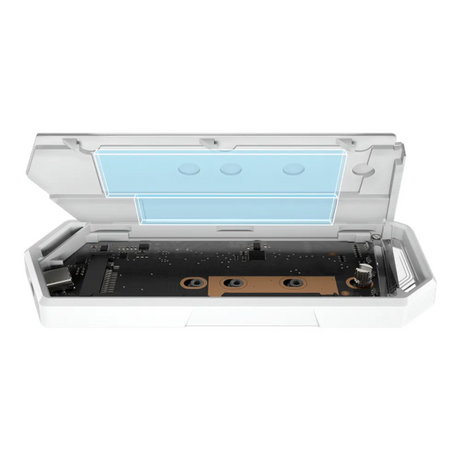 Asus ROG Strix Arion Hatsune Miku Edition SSD Enclosure, USB3.2 Gen 2, Transfer Speeds Up To 10 Gbps, Supports M.2 PCIe NVM Express SSD, R-Hook Included, Aura Sync Lighting Effects, White/Hatsune Miku's Signature, 1 Year Warranty | 90DD02H1-M09010