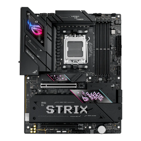 Asus ROG STRIX B850-E WIFI Gaming Motherboard, AM5 Socket, ATX Form Factor, DDR5 Ram, PCIe 5.0, USB 40Gbps, HDMI, DP, Wi-Fi 7, Bluetooth, Realtek 5Gb Ethernet, AI Cache Boost, Aura Sync, 1 Year Warranty | 90MB1J60-M0EAY0