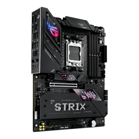 Asus ROG STRIX B850-E WIFI Gaming Motherboard, AM5 Socket, ATX Form Factor, DDR5 Ram, PCIe 5.0, USB 40Gbps, HDMI, DP, Wi-Fi 7, Bluetooth, Realtek 5Gb Ethernet, AI Cache Boost, Aura Sync, 1 Year Warranty | 90MB1J60-M0EAY0