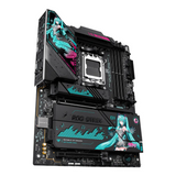 Asus ROG Strix X870E-H WIFI7 Hatsune Miku Edition Gaming Motherboard, AM5 Socket, ATX Form Factor, DDR5 Ram, PCIe 5.0, USB 40Gbps, HDMI, Thunderbolt, Realtek 5Gb Ethernet, Effortless AI Optimization, 1 Year Warranty | 90MB1MA0-M0EAY0