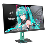 Asus ROG Strix XG27ACMEG-G Hatsune Miku Edition Gaming Monitor, 27" QHD (2560 x 1440) Resolution, 260Hz, Anti-glare, 1ms (GTG) Response Time, USB-C, HDMI, DisplayPort, Tilt/Pivot/Swivel/Height Adjustable Stand, Adaptive Sync Compatible, Black/Hatsune