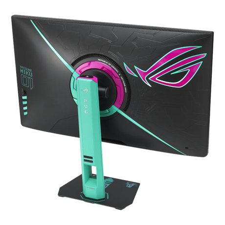 Asus ROG Strix XG27ACMEG-G Hatsune Miku Edition Gaming Monitor, 27" QHD (2560 x 1440) Resolution, 260Hz, Anti-glare, 1ms (GTG) Response Time, USB-C, HDMI, DisplayPort, Tilt/Pivot/Swivel/Height Adjustable Stand, Adaptive Sync Compatible, Black/Hatsune