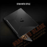 Asus TUF Gaming A15 Laptop, AMD Ryzen 7 7445HS Processor, 16GB RAM, 512GB SSD, 15.6" FHD 144Hz Display, 4GB NVIDIA GeForce RTX 3050, Windows 11 Home, English & Arabic Backlit RGB Keyboard, Graphite Black, 1 Year Warranty | FA506NCG-B165W