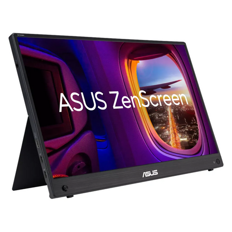 Asus ZenScreen MB16AHG 15.6" FHD (1920 x 1080) Portable Monitor, 144Hz, Anti-glare, 1ms GtG Response Time, USB-C, Mini HDMI, Tilt Adjustable Stand, Black, 3 Year Warranty | MB16AHG