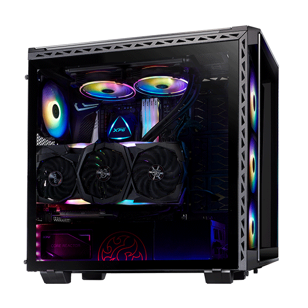 ATX CASE XPG BATTLE CRUISER SUPER MID TOWER BLACK | BATTLECRUSIER-BKCWW