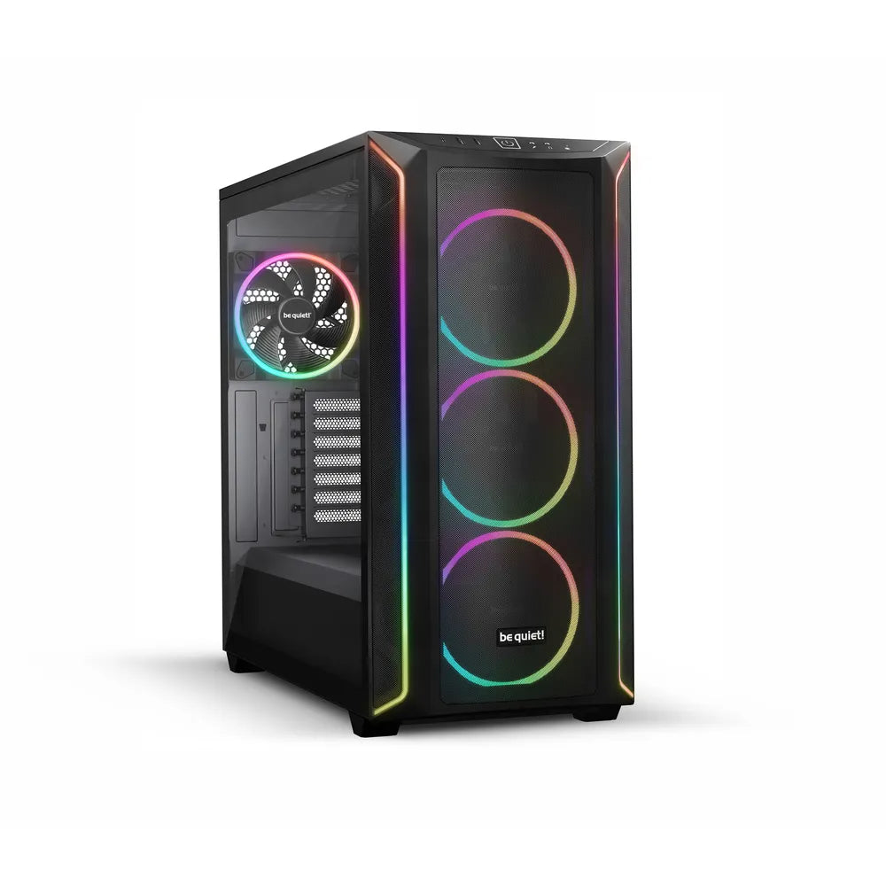 BE QUIET! Shadow Base 800 FX E-ATX PC Case, Tinted Tempered glass Side Panel, 4 x Silent Wings Fans with PWM and AR GB Hub, Full Size GPU Support, USB 3.2 Gen 2, Black, 1 Year Warranty | BGW63