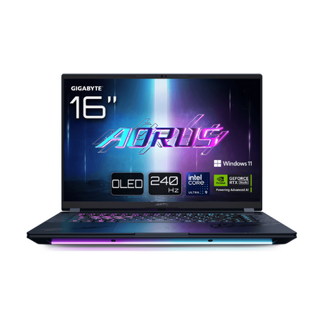Gigabyte Aorus Master 16 BYH Gaming Laptop, Intel Core Ultra 9 275HX Processor, 32 GB RAM, 1TB SSD, 16 GB NVIDIA RTX 5080, 16" WQXGA OLED 240Hz Display, Windows 11 Pro, English Keyboard, 3 Year Warranty | BYHC5AEE64SP