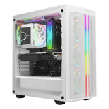 Be Quiet! Light Wings 120mm PWM Case Fans, Pack Of 3, Rifle Bearing, 120mm Fan Size, 2500 rpm Fan Speed, Addressable RGB LED Lighting, White, 1 Year Warranty | BL101