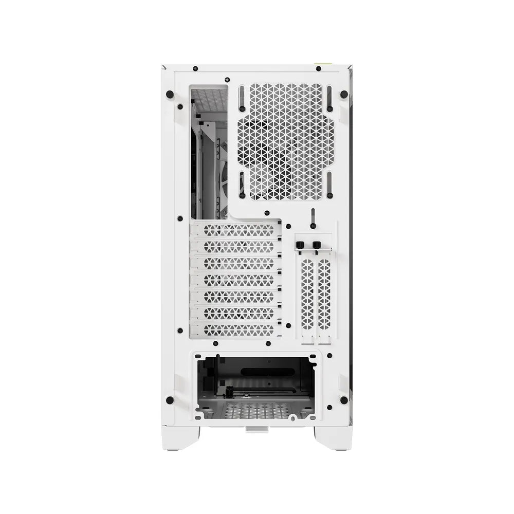 Corsair iCUE 4000D R GB AIRFLOW Mid-Tower ATX Case, Tempered Glass Side Window, 3 x AF120 R GB Elite Fans, 360mm GPU Support, USB 3.2 Gen 2, White, 1 Year Warranty | CC-9011241-WW