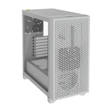 Corsair 3000D AIRFLOW Mid-Tower ATX Case, Tempered Glass Side Window, 2 x SP120 Fans, 360mm GPU Support, USB 3.2 Gen 1, White, 1 Year Warranty | CC-9011252-WW