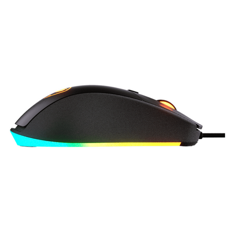 Cougar Surpassion ST Optical Wired R GB Gaming Mouse, 3200 DPI PixArt PMW3325 Optical Gaming sensor, 1000 Hz Polling Rate, Mechanical Gaming Switch, 6 x Buttons, Ergonomic, Right-Handed Design, Black, 1 Year Warranty | CGR-SURPASSION-ST