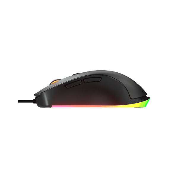 Cougar Surpassion Optical Wired R GB Gaming Mouse, 6400 DPI PAW3309 Optical Gaming sensor, 1000 Hz Polling Rate, 20M Gaming Switch, 6 Programmable Buttons, Ergonomic, Right-Handed Design, Black, 1 Year Warranty | CGR-WOMB-SUR