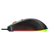 Cougar Surpassion Optical Wired R GB Gaming Mouse, 6400 DPI PAW3309 Optical Gaming sensor, 1000 Hz Polling Rate, 20M Gaming Switch, 6 Programmable Buttons, Ergonomic, Right-Handed Design, Black, 1 Year Warranty | CGR-WOMB-SUR