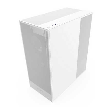 NZXT H7 Flow R GB ATX Mid-Tower Airflow Case, Ultra Clear Tempered Glass Side Window, F360 R GB Core Fan Included, Full-Size GPU Support, USB 3.2 Gen2x2, Tool-Free Access, White, 1 Year Warranty | CM-H72FW-R1