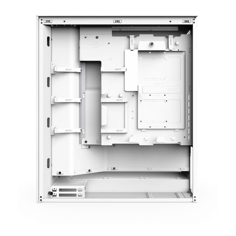 NZXT H7 Flow R GB ATX Mid-Tower Airflow Case, Ultra Clear Tempered Glass Side Window, F360 R GB Core Fan Included, Full-Size GPU Support, USB 3.2 Gen2x2, Tool-Free Access, White, 1 Year Warranty | CM-H72FW-R1