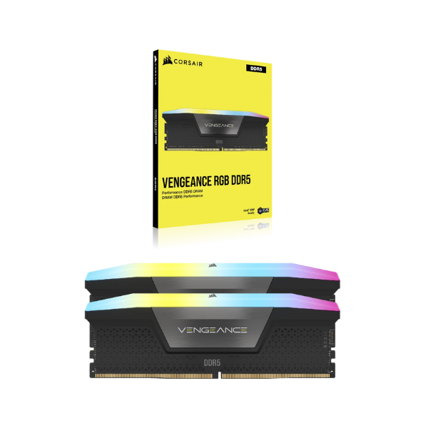 Corsair Vengeance R GB Memory Kit, 32 GB (2x16 GB), DDR5 DRAM, 6000 MT/s, CL-36, Black, 1 Year Warranty | CMH32GX5M2E6000C36
