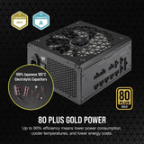 Corsair RM850x SHIFT 80 Plus Gold Power Supply, 850W, Fully Modular, ATX, Black, 1 Year Warranty | CP-9020252-UK