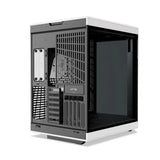 Hyte Y70 Touch Infinite Dual Chamber Mid-Tower ATX Case, 3-Piece Panoramic Glass, 14.9" Integrated IPS Touchscreen Display, 422mm GPU Support, USB 3.2 Gen 2, Panda (Black & White), 1 Year Warranty | CS-HYTE-Y70TI-WB
