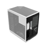 Hyte Y70 Touch Infinite Dual Chamber Mid-Tower ATX Case, 3-Piece Panoramic Glass, 14.9" Integrated IPS Touchscreen Display, 422mm GPU Support, USB 3.2 Gen 2, Panda (Black & White), 1 Year Warranty | CS-HYTE-Y70TI-WB