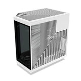 Hyte Y70 Touch Infinite Dual Chamber Mid-Tower ATX Case, 3-Piece Panoramic Glass, 14.9" Integrated IPS Touchscreen Display, 422mm GPU Support, USB 3.2 Gen 2, Panda (Black & White), 1 Year Warranty | CS-HYTE-Y70TI-WB