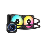 Corsair iCUE H100i Elite XT AIO RGB Liquid Cooler, 2.1" IPS LCD Display, 240mm Radiator, Supports Intel, AMD Sockets, Black, 1 Year Warranty | CW-9060074-WW