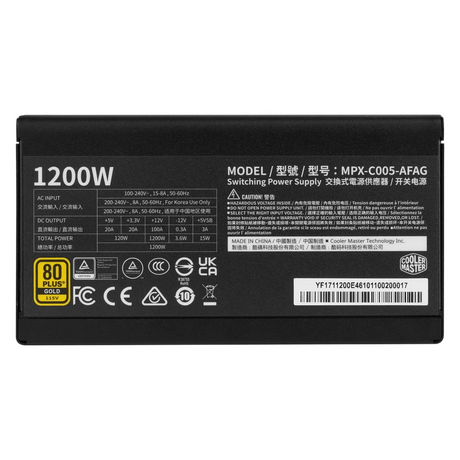 Cooler-Master-Elite-Gold-1200W-Power-Supply-MPW-C001-AFAG-BEU