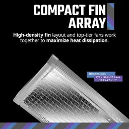 Gamemax Starlight FR GB ATX PC Case, Front & Side Polymethyl Methacrylate (PMMA) Panel, 4 x 120mm FR GB Fans, 360mm GPU Support, USB 3.0, White, 1 Year Warranty | GM-STARLIGHT-FR GB-WT