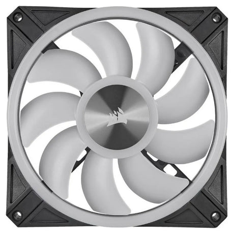 Corsair iCUE QL140 RGB Case Fan, Pack Of 2, Hydraulic Bearing, 140mm Fan Size, 1250 rpm Fan Speed, Black, 1 Year Warranty | CO-9050100-WW