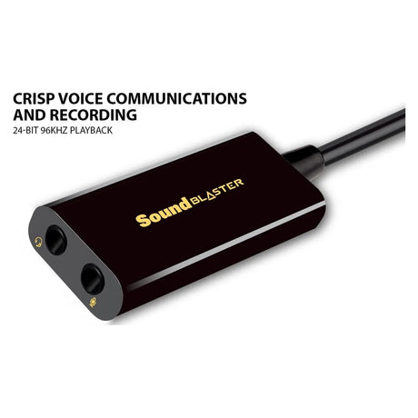 Creative Sound Blaster PLAY! 3 USB DAC Amp External Sound Card, Studio-Grade Listening, SBX Pro Studio, USB-A, 1 Year Warranty | CL-USBPLAY3