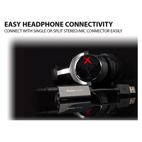 Creative Sound Blaster PLAY! 3 USB DAC Amp External Sound Card, Studio-Grade Listening, SBX Pro Studio, USB-A, 1 Year Warranty | CL-USBPLAY3