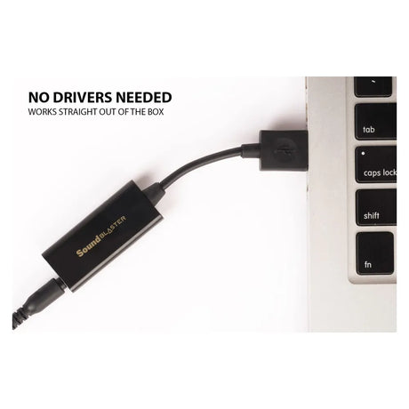 Creative Sound Blaster PLAY! 3 USB DAC Amp External Sound Card, Studio-Grade Listening, SBX Pro Studio, USB-A, 1 Year Warranty | CL-USBPLAY3