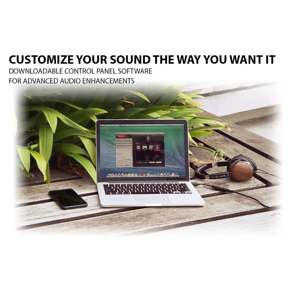 Creative Sound Blaster PLAY! 3 USB DAC Amp External Sound Card, Studio-Grade Listening, SBX Pro Studio, USB-A, 1 Year Warranty | CL-USBPLAY3