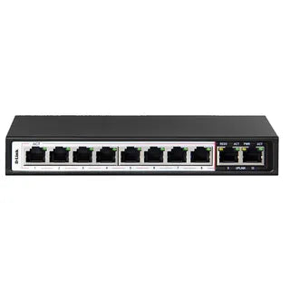 SWITCH DLINK 10 PORT POE UNMANAGED | DES-F1010P-E