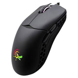 Ducky Feather Wired R GB Gaming Mouse, PixArt PMW3389DM Optical Sensor, 1000 Hz Polling Rate, Huano Micro Switches, 7 x Programmable Buttons, Symmetrical Design, Black, 1 Year Warranty | DMFE20O-OAAPA7